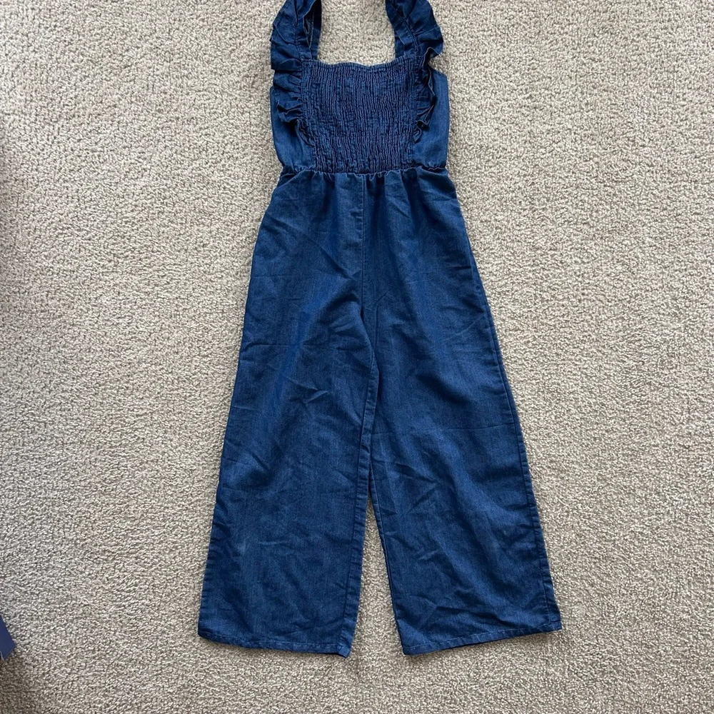 btween Navy Ruffled One Piece - Picture 1 of 4
